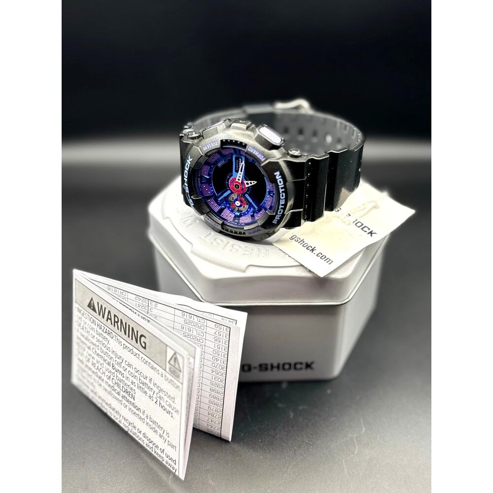 Casio G-Shock GMAS110HC-1A Unisex Analog Digital 200M Watch NIBWT - Picture 3 of 17